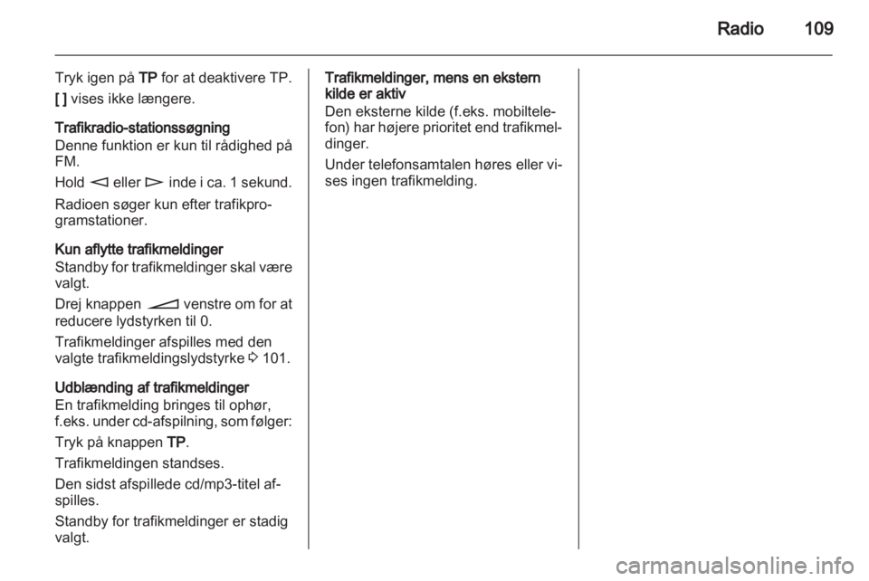 OPEL ANTARA 2012  Instruktionsbog til Infotainment (in Danish) 