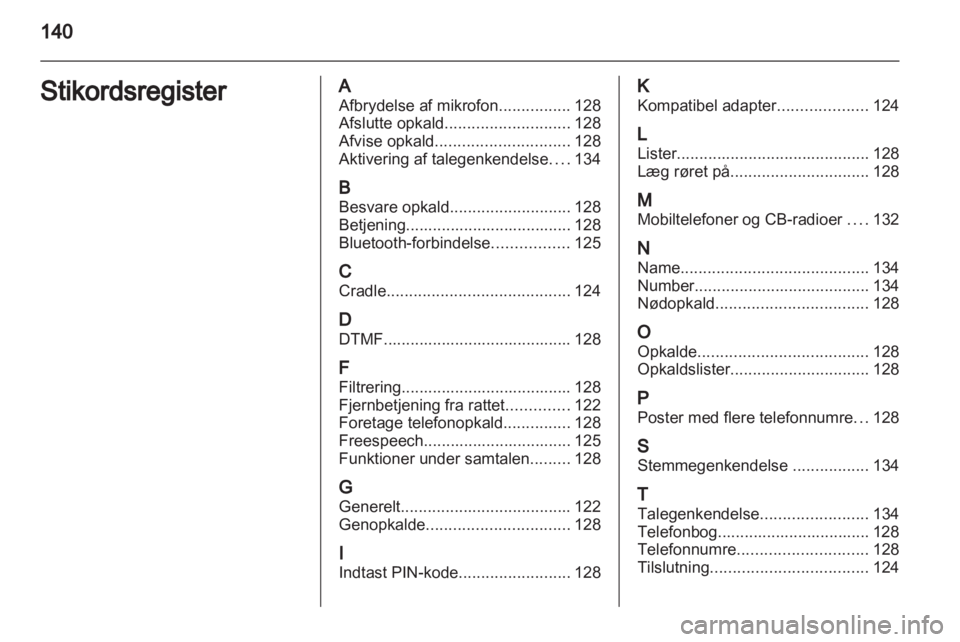 OPEL ANTARA 2012  Instruktionsbog til Infotainment (in Danish) 