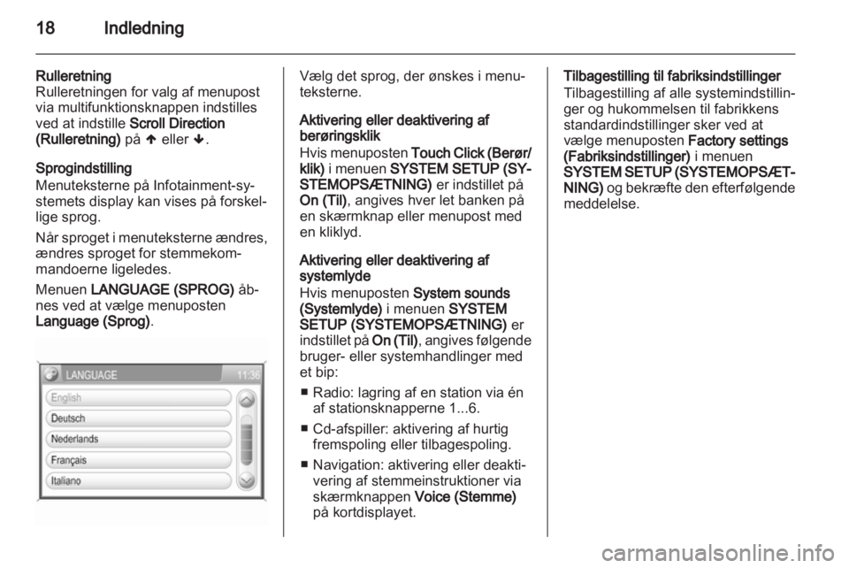OPEL ANTARA 2012  Instruktionsbog til Infotainment (in Danish) 