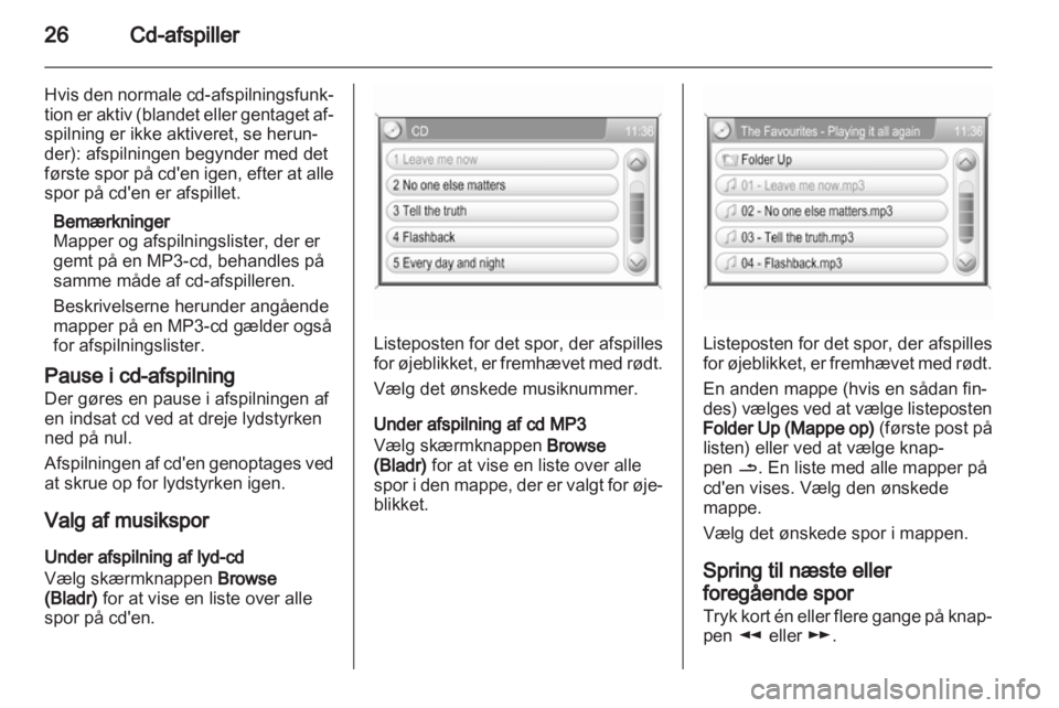 OPEL ANTARA 2012  Instruktionsbog til Infotainment (in Danish) 