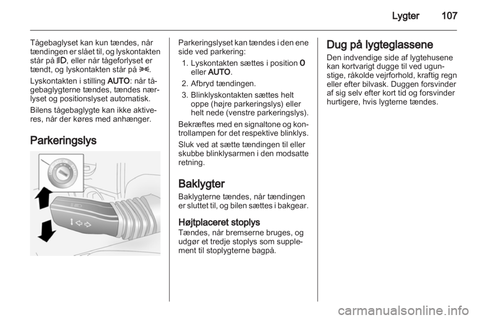 OPEL ANTARA 2012.5  Instruktionsbog (in Danish) 