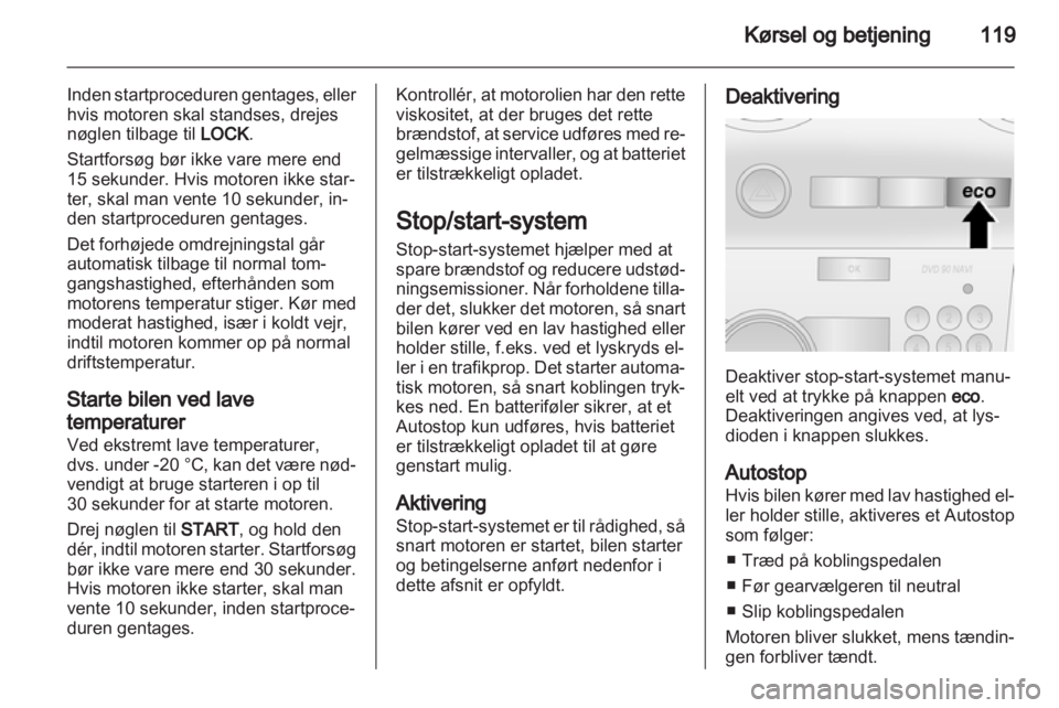 OPEL ANTARA 2012.5  Instruktionsbog (in Danish) 