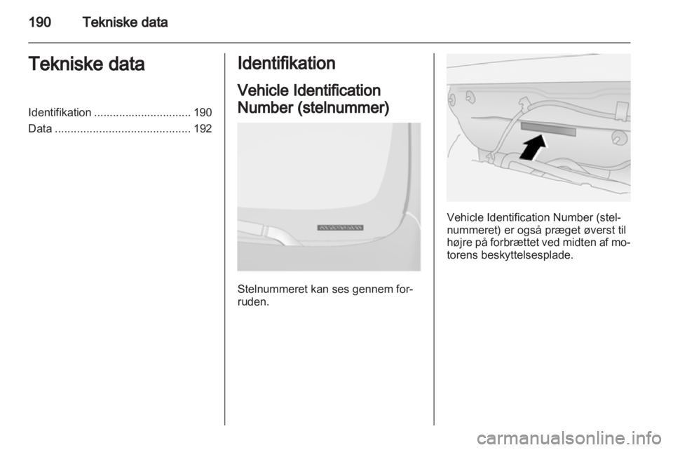 OPEL ANTARA 2012.5  Instruktionsbog (in Danish) 