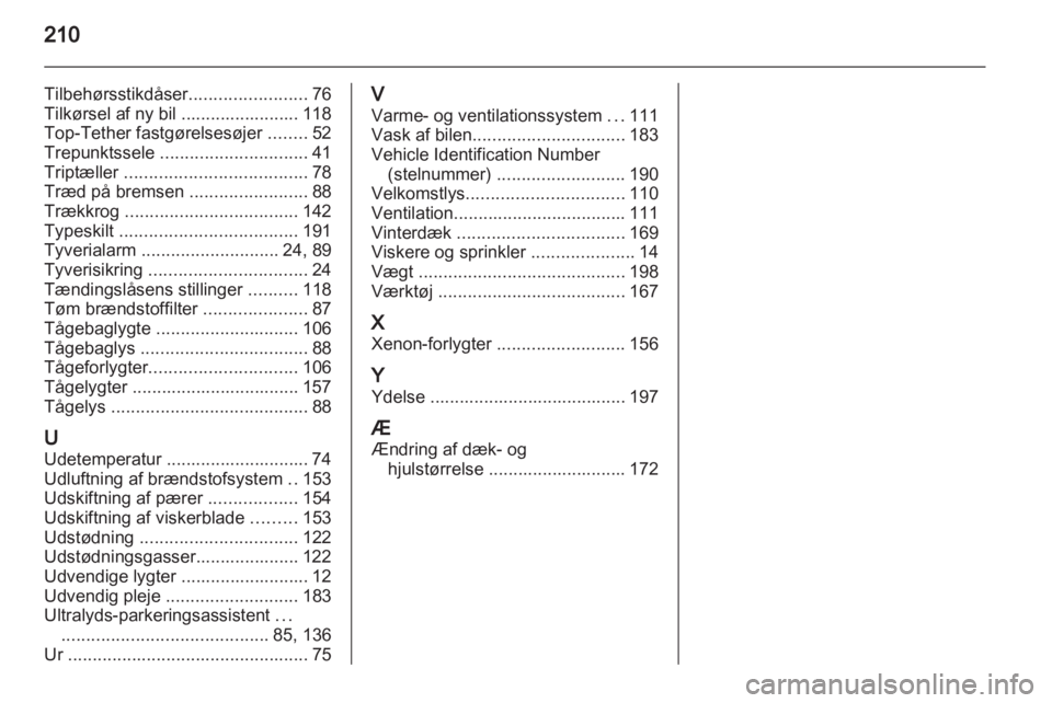 OPEL ANTARA 2012.5  Instruktionsbog (in Danish) 