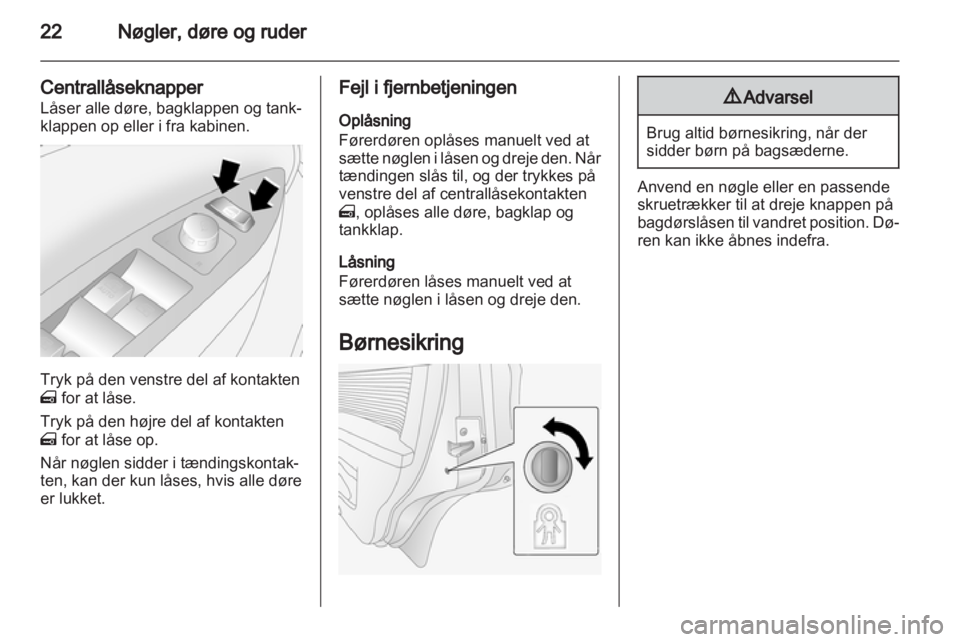 OPEL ANTARA 2012.5  Instruktionsbog (in Danish) 