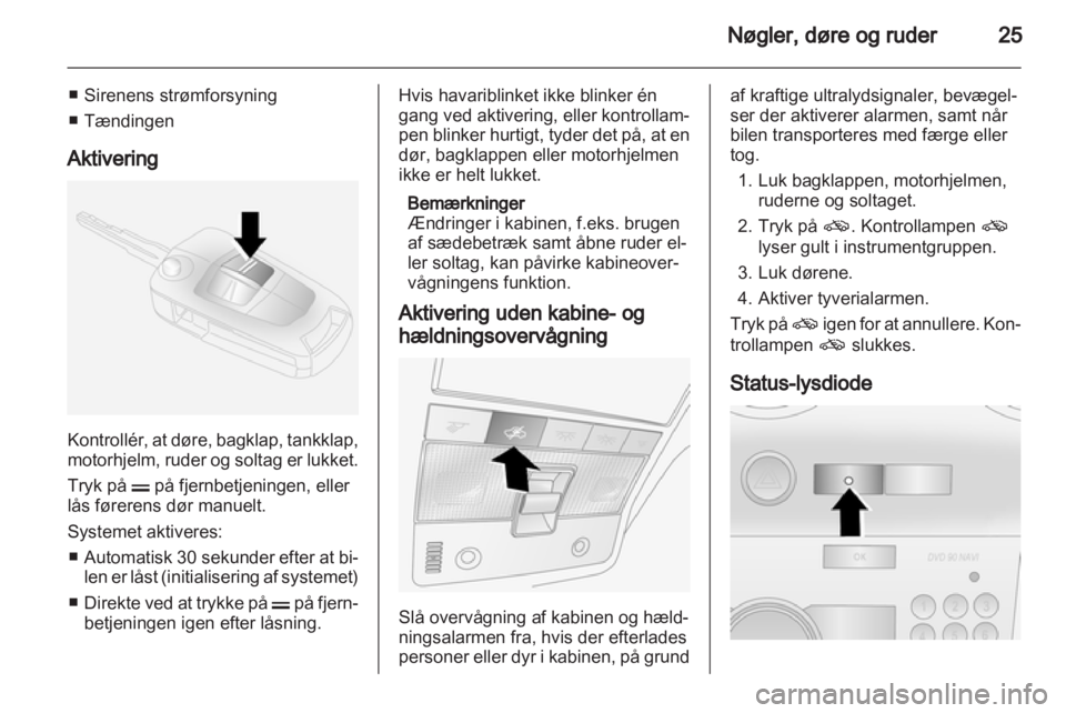 OPEL ANTARA 2012.5  Instruktionsbog (in Danish) 