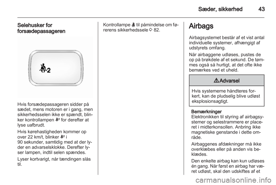 OPEL ANTARA 2012.5  Instruktionsbog (in Danish) 