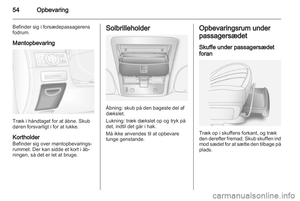 OPEL ANTARA 2012.5  Instruktionsbog (in Danish) 