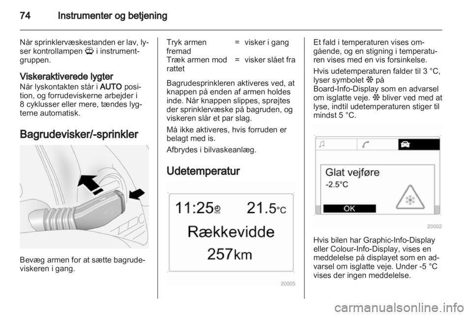 OPEL ANTARA 2012.5  Instruktionsbog (in Danish) 