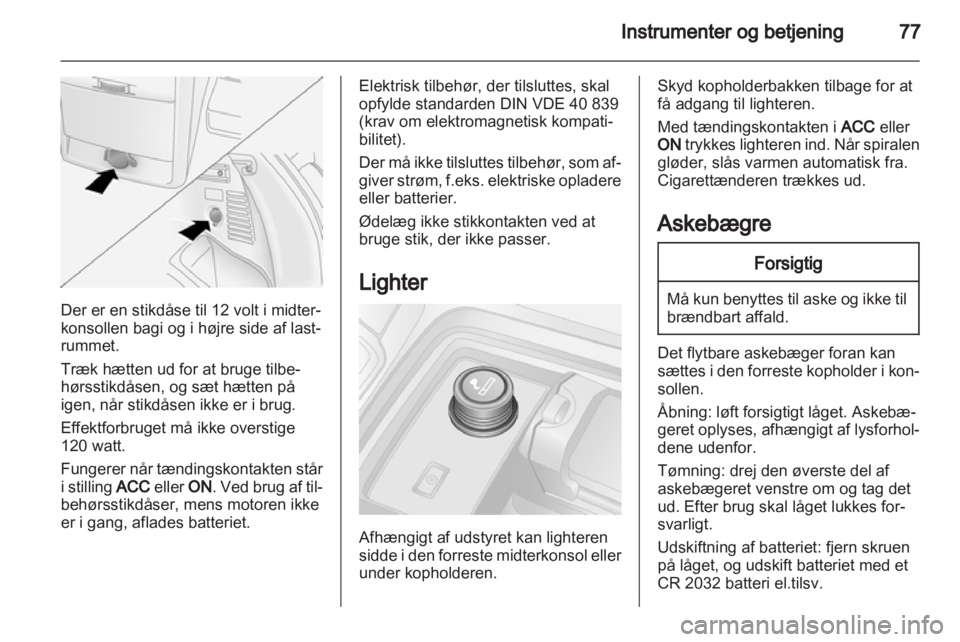 OPEL ANTARA 2012.5  Instruktionsbog (in Danish) 