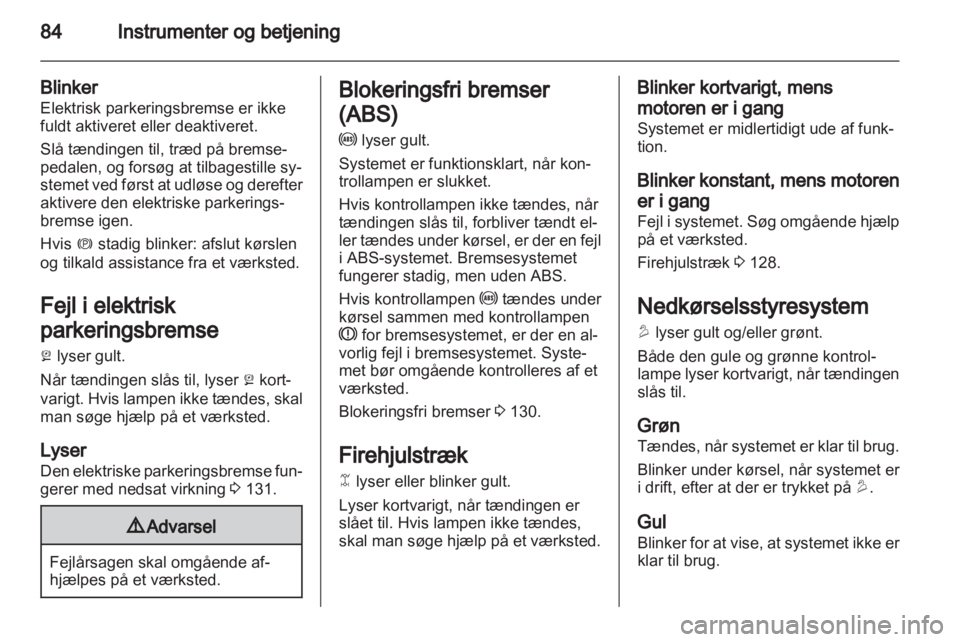 OPEL ANTARA 2012.5  Instruktionsbog (in Danish) 