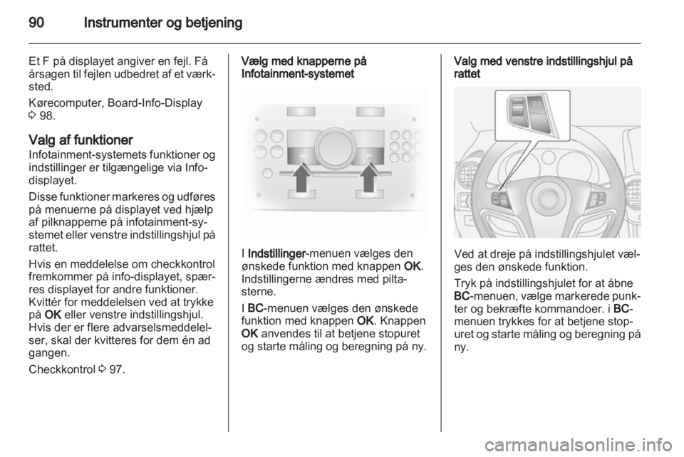 OPEL ANTARA 2012.5  Instruktionsbog (in Danish) 