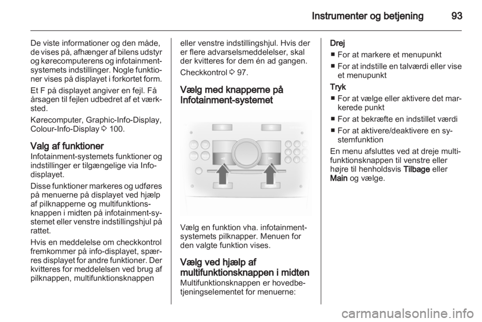 OPEL ANTARA 2012.5  Instruktionsbog (in Danish) 