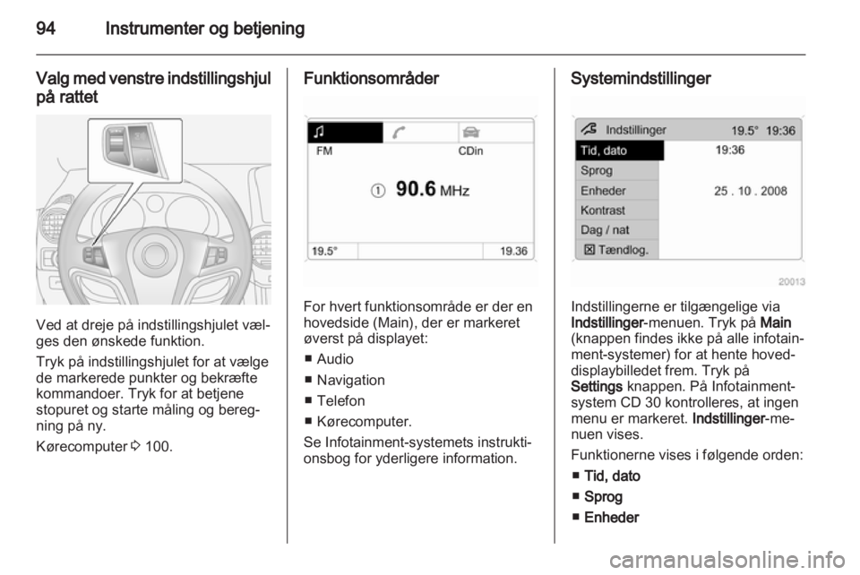 OPEL ANTARA 2012.5  Instruktionsbog (in Danish) 