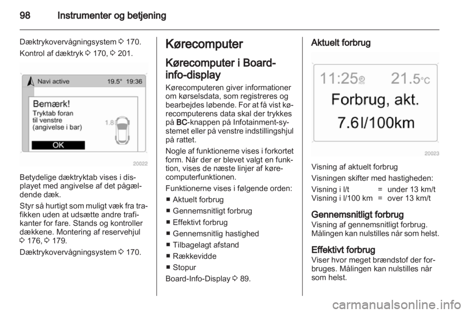 OPEL ANTARA 2012.5  Instruktionsbog (in Danish) 