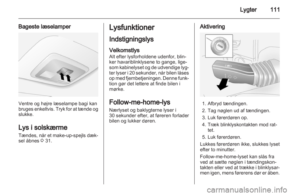 OPEL ANTARA 2013.5  Instruktionsbog (in Danish) 
