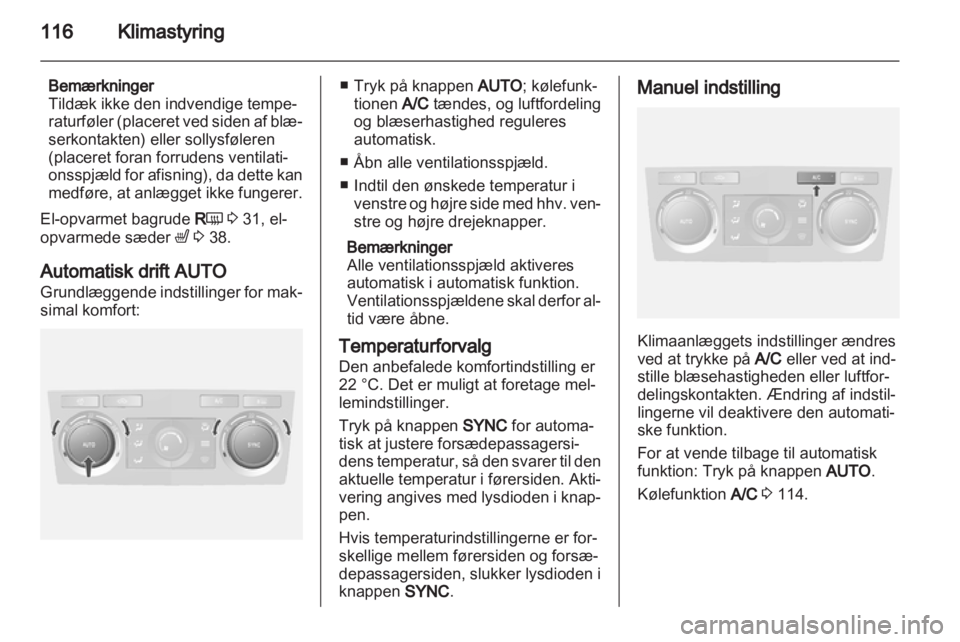OPEL ANTARA 2013.5  Instruktionsbog (in Danish) 