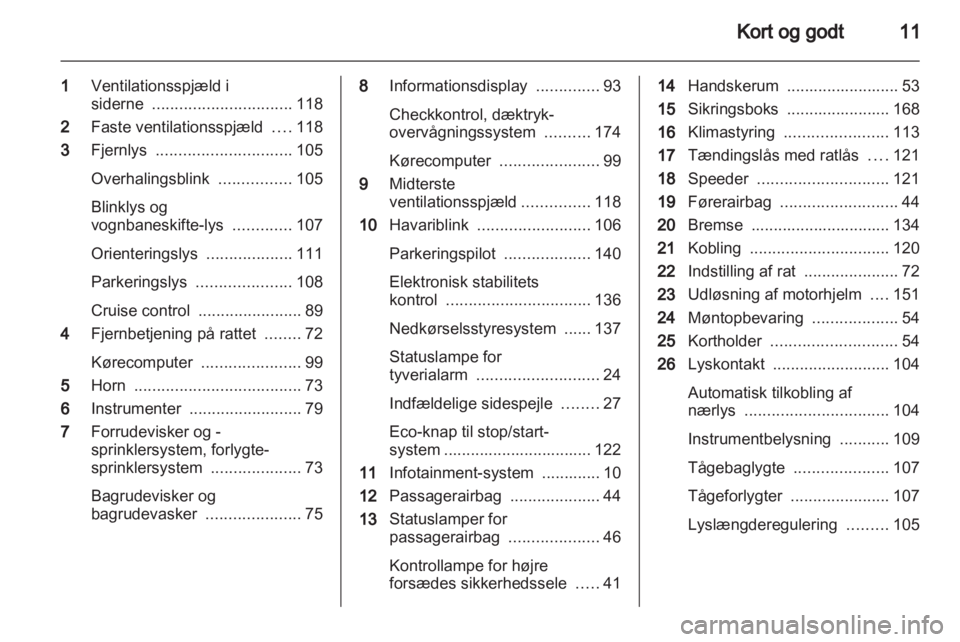 OPEL ANTARA 2013.5  Instruktionsbog (in Danish) 