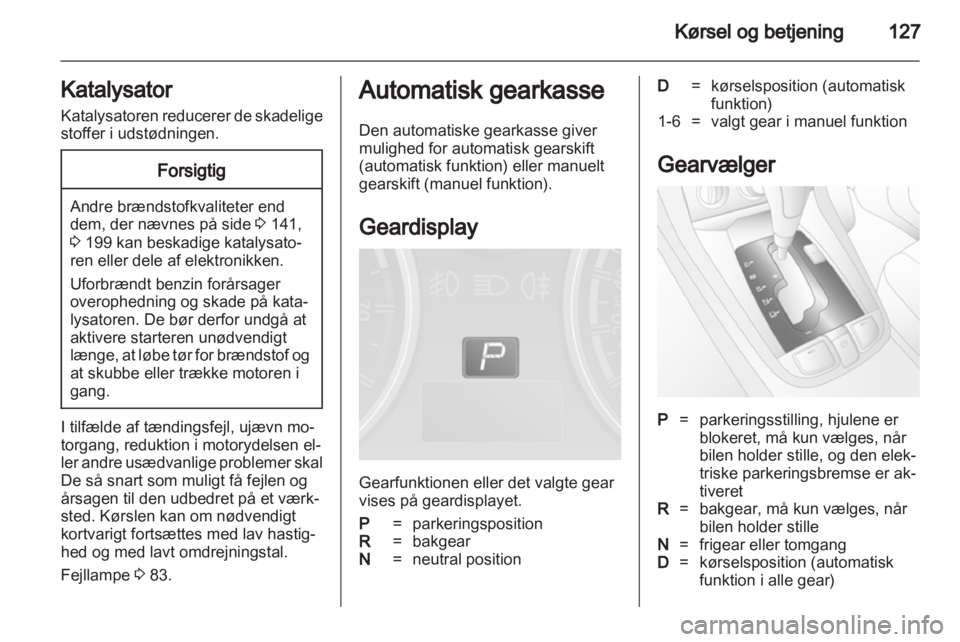 OPEL ANTARA 2013.5  Instruktionsbog (in Danish) 