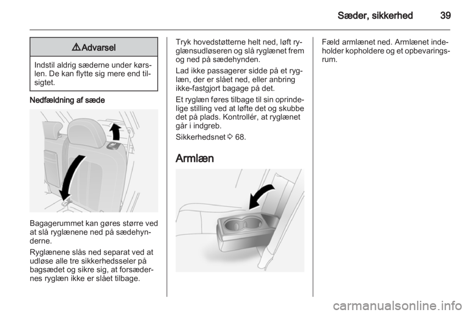 OPEL ANTARA 2013.5  Instruktionsbog (in Danish) 