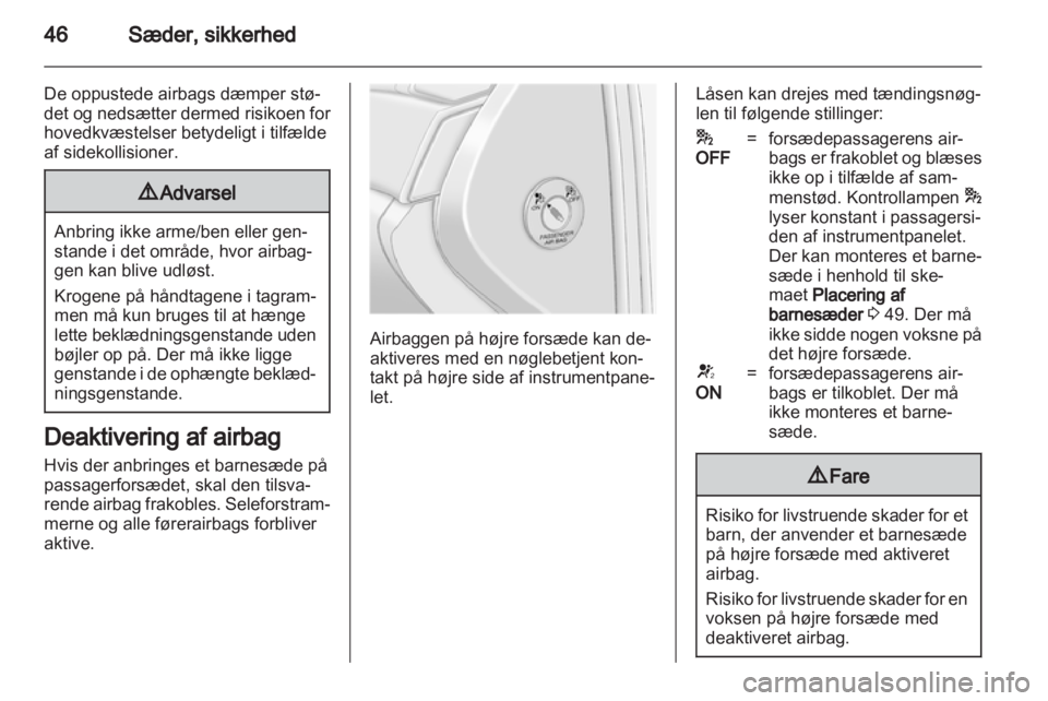 OPEL ANTARA 2013.5  Instruktionsbog (in Danish) 