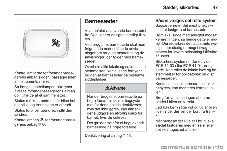 OPEL ANTARA 2013.5  Instruktionsbog (in Danish) 