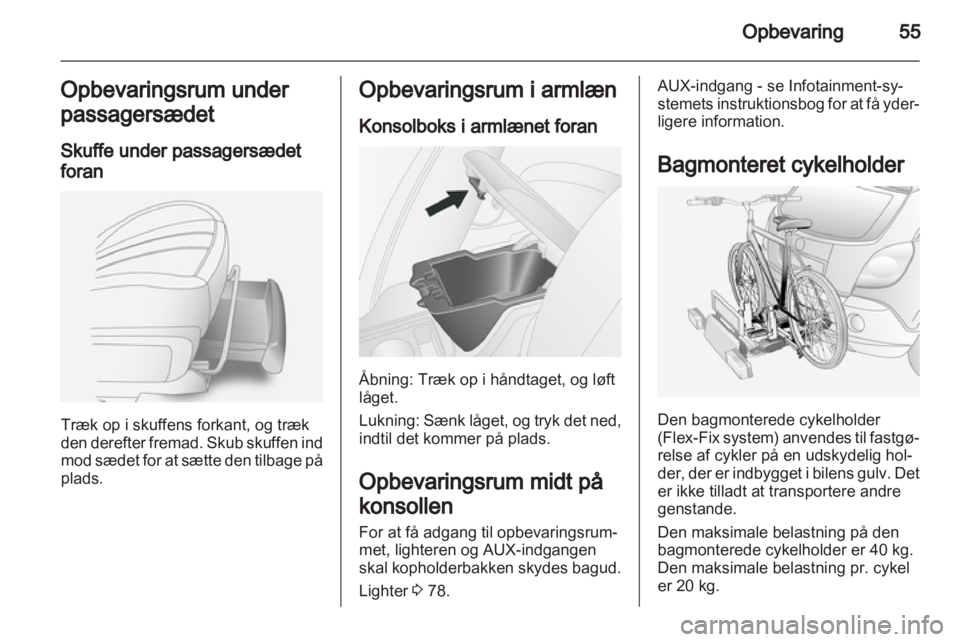 OPEL ANTARA 2013.5  Instruktionsbog (in Danish) 