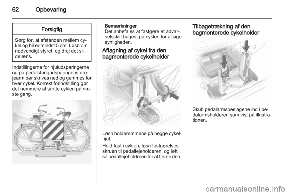 OPEL ANTARA 2013.5  Instruktionsbog (in Danish) 