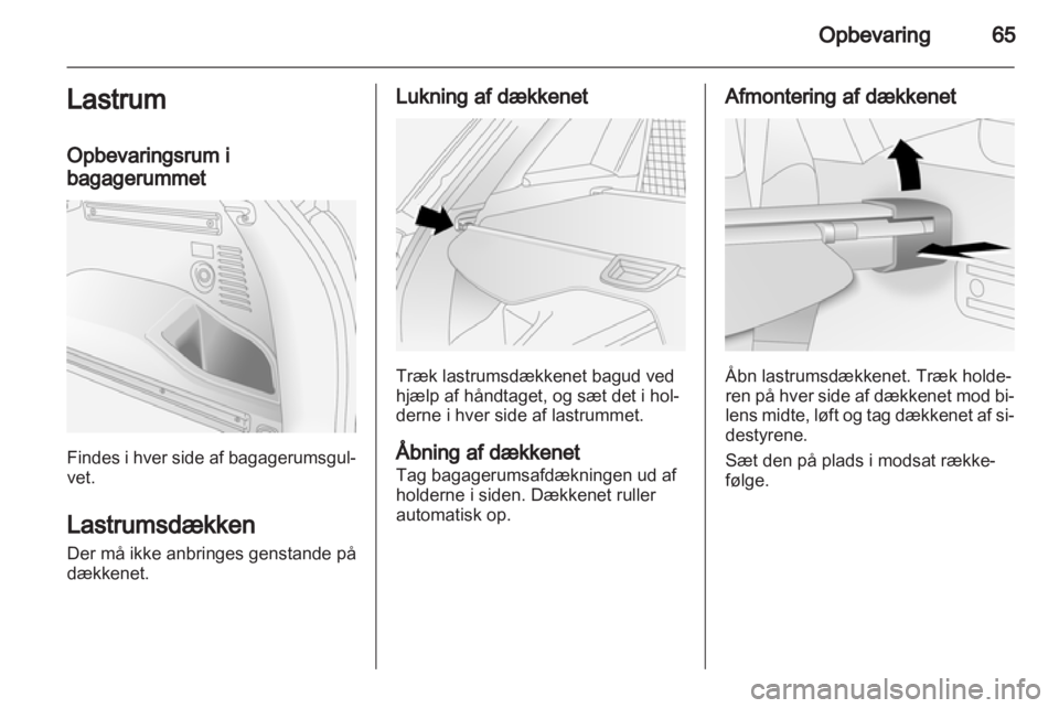 OPEL ANTARA 2013.5  Instruktionsbog (in Danish) 