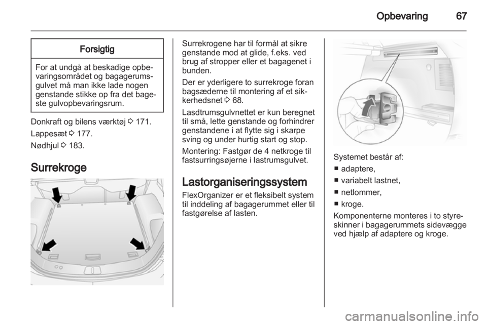 OPEL ANTARA 2013.5  Instruktionsbog (in Danish) 