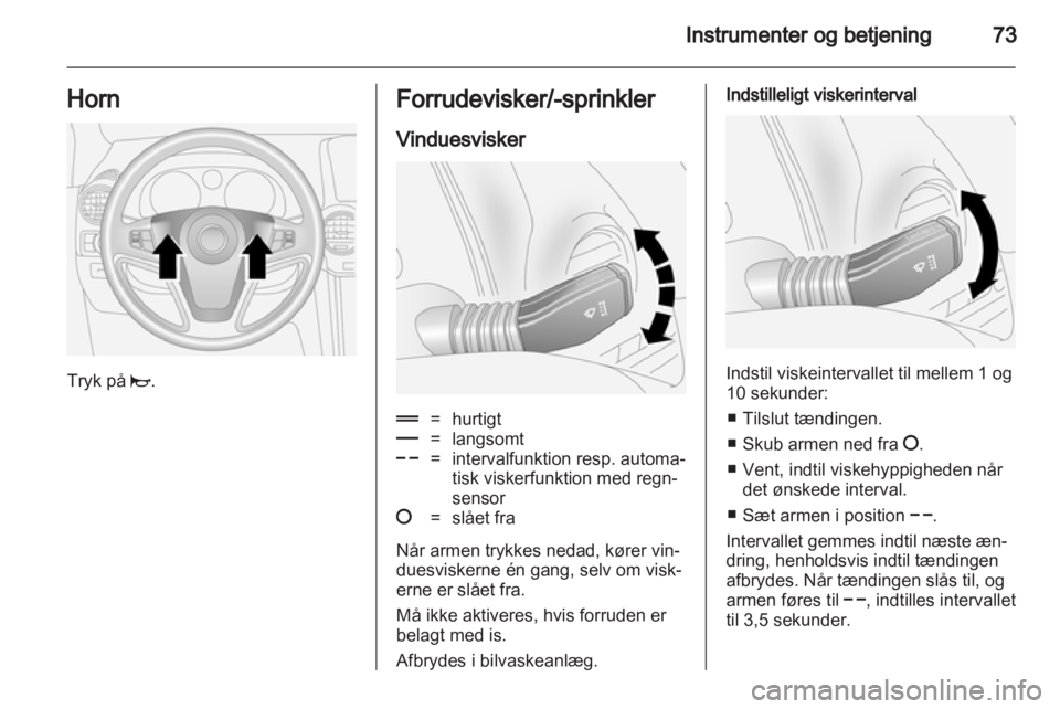 OPEL ANTARA 2013.5  Instruktionsbog (in Danish) 