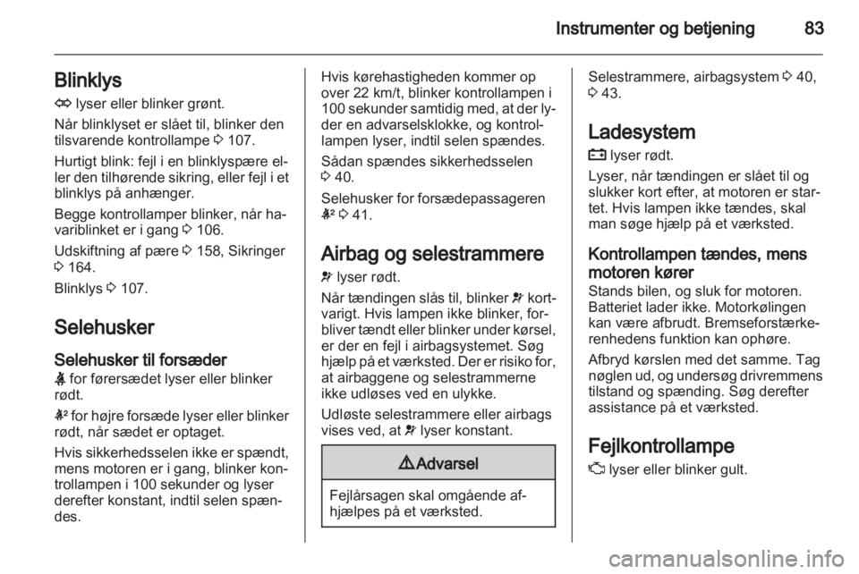 OPEL ANTARA 2013.5  Instruktionsbog (in Danish) 