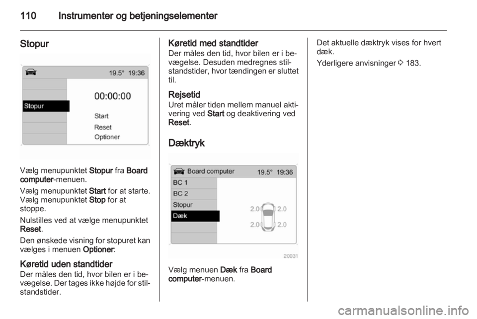 OPEL ASTRA H 2010.5  Instruktionsbog (in Danish) 