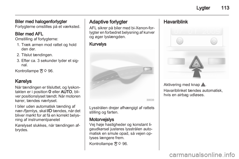 OPEL ASTRA H 2010.5  Instruktionsbog (in Danish) 