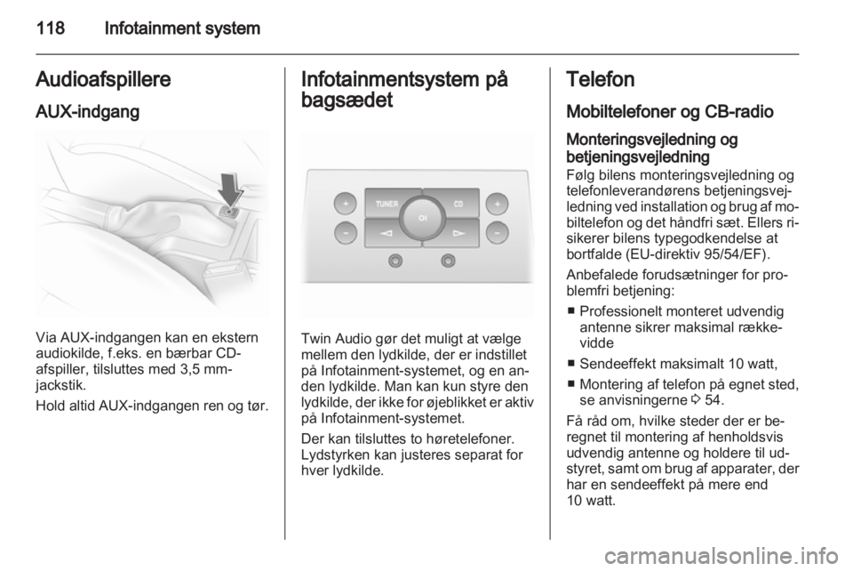OPEL ASTRA H 2010.5  Instruktionsbog (in Danish) 