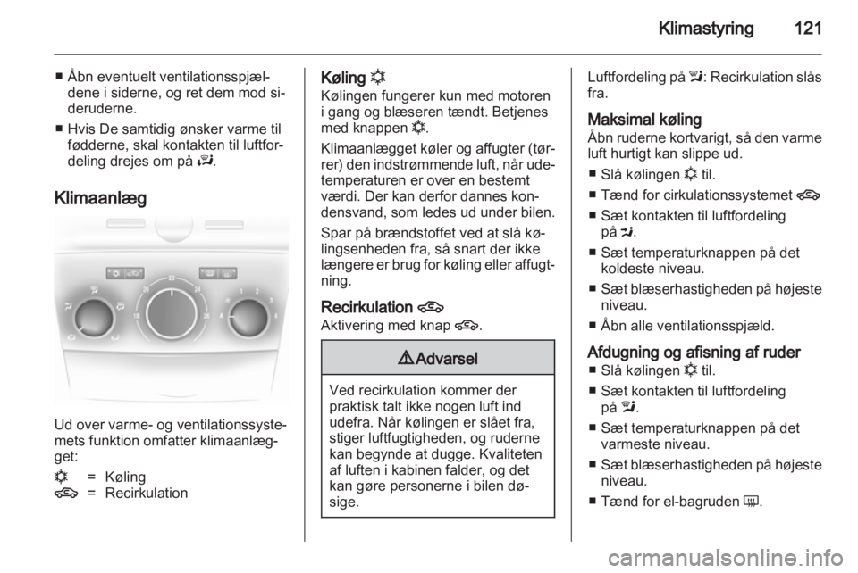 OPEL ASTRA H 2010.5  Instruktionsbog (in Danish) 