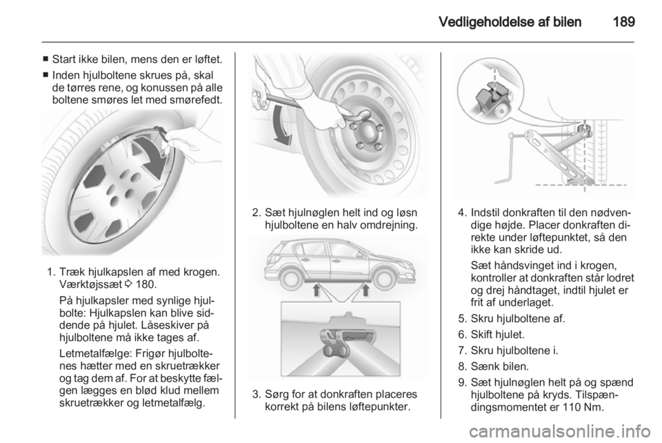OPEL ASTRA H 2010.5  Instruktionsbog (in Danish) 