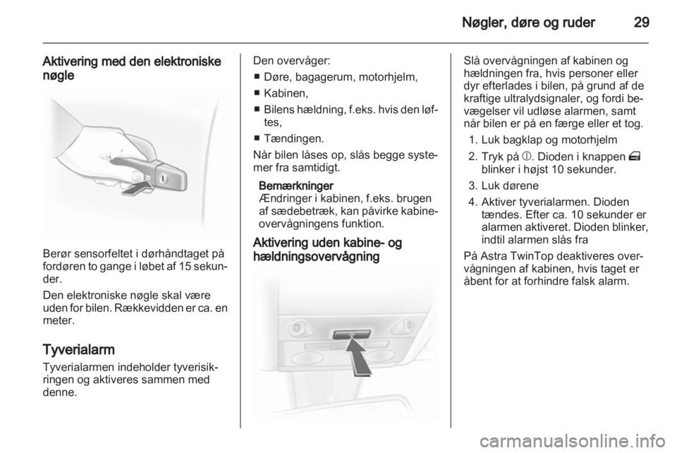 OPEL ASTRA H 2010.5  Instruktionsbog (in Danish) 