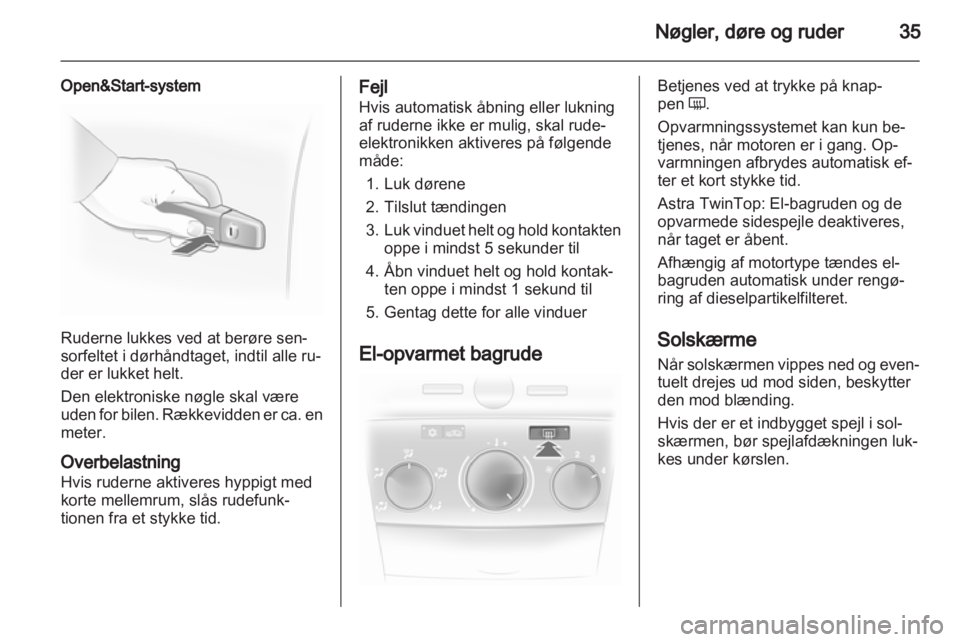 OPEL ASTRA H 2010.5  Instruktionsbog (in Danish) 