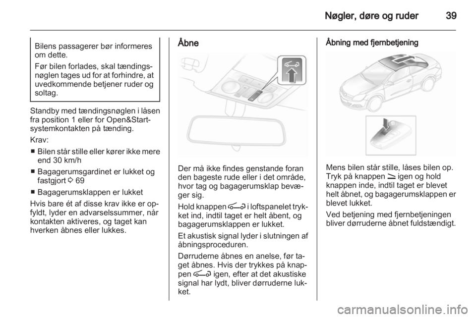 OPEL ASTRA H 2010.5  Instruktionsbog (in Danish) 