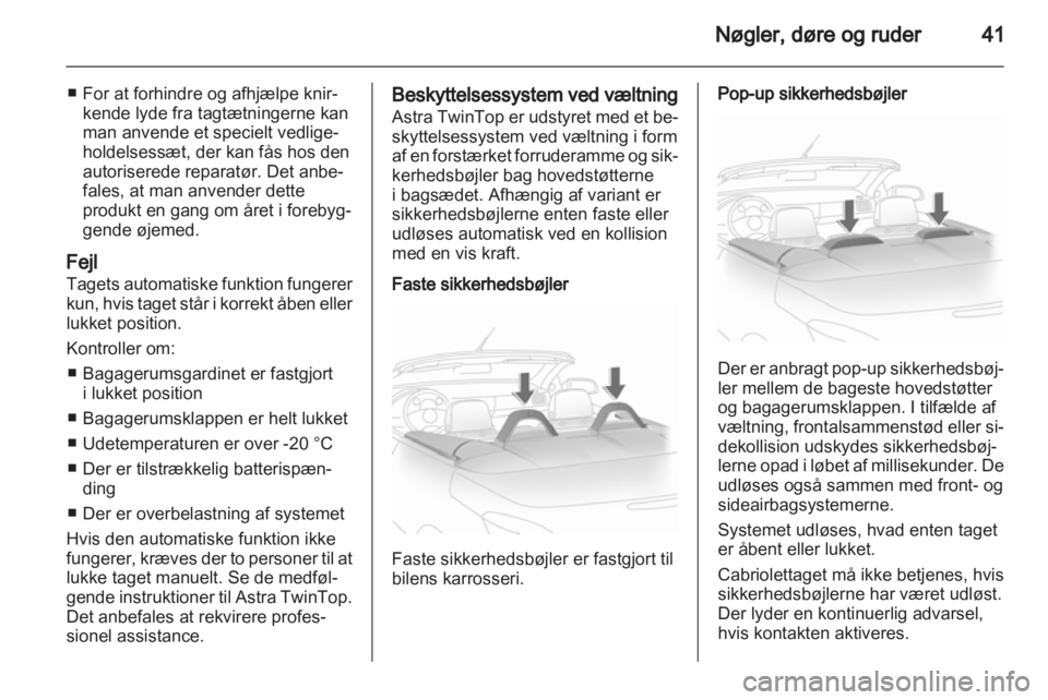 OPEL ASTRA H 2010.5  Instruktionsbog (in Danish) 