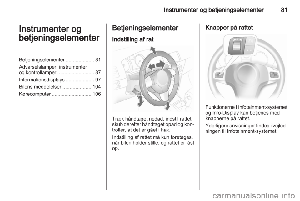 OPEL ASTRA H 2010.5  Instruktionsbog (in Danish) 