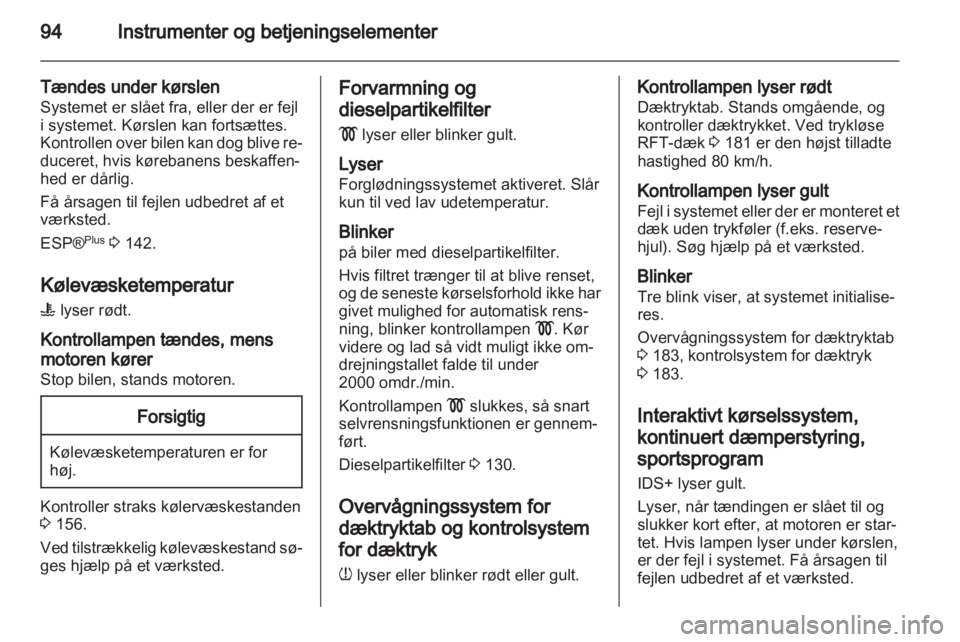 OPEL ASTRA H 2010.5  Instruktionsbog (in Danish) 