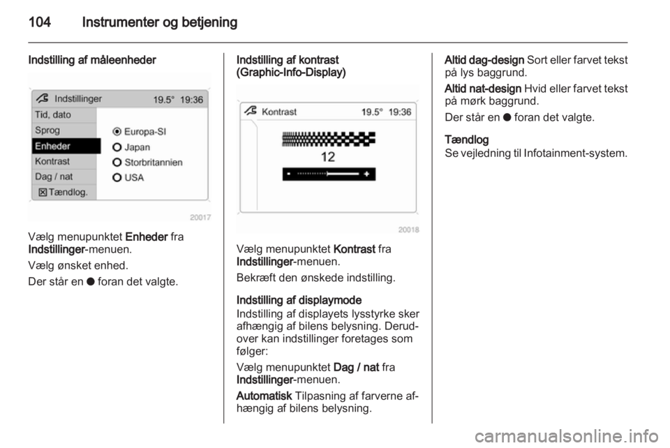 OPEL ASTRA H 2011  Instruktionsbog (in Danish) 