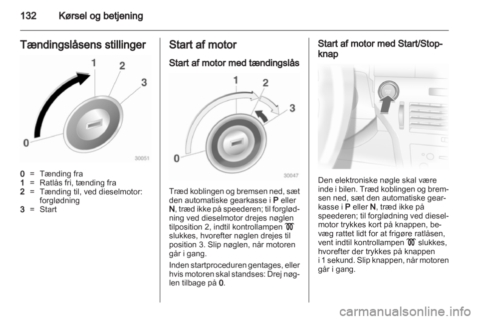 OPEL ASTRA H 2011  Instruktionsbog (in Danish) 