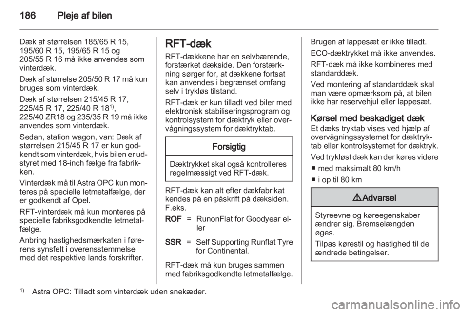 OPEL ASTRA H 2011  Instruktionsbog (in Danish) 
