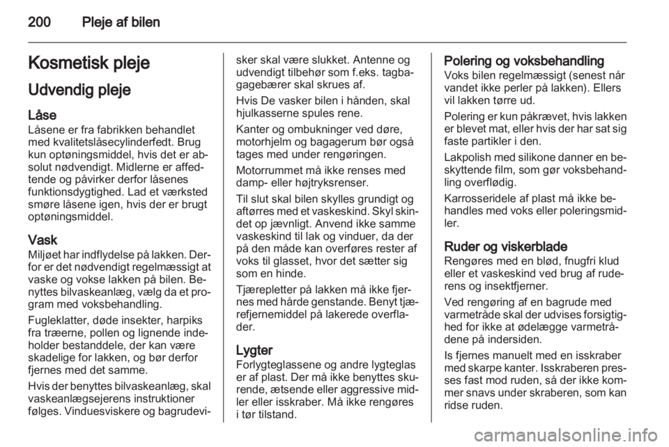OPEL ASTRA H 2011  Instruktionsbog (in Danish) 