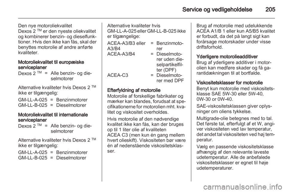 OPEL ASTRA H 2011  Instruktionsbog (in Danish) 