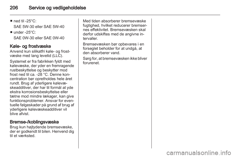 OPEL ASTRA H 2011  Instruktionsbog (in Danish) 
