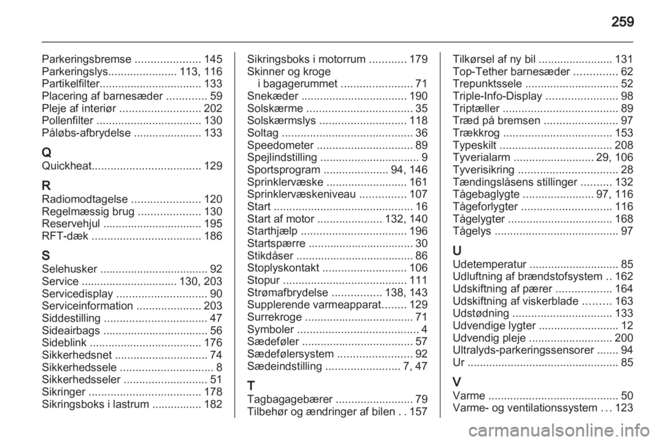 OPEL ASTRA H 2011  Instruktionsbog (in Danish) 